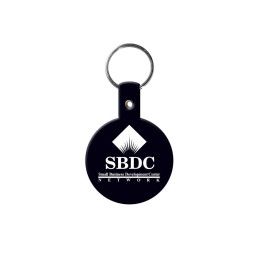 Custom Circle Flexible Key Tag - Black Custom Circle Flexible Key Tag - Black