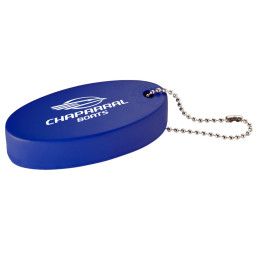 Custom Oval Floater Key Tag - Blue Custom Oval Floater Key Tag - Blue