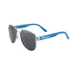 Custom Fly'n Aviator Sunglasses - Blue Custom Fly'n Aviator Sunglasses - Blue