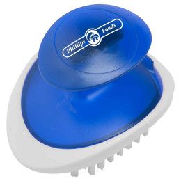Custom Palm Veggie Brush-It - Translucent Blue Custom Palm Veggie Brush-It - Translucent Blue