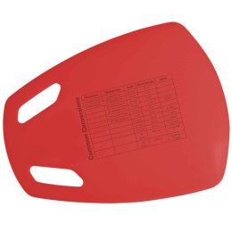 Custom Flex-N-Scoop Cutting Board - Translucent Red Custom Flex-N-Scoop Cutting Board - Translucent Red