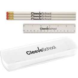 Custom USA Back to School Kit-Imprinted Contents - White Custom USA Back to School Kit-Imprinted Contents - White