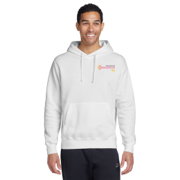 Custom Nike Full Color Club Fleece Pullover Hoodie - White Custom Nike Full Color Club Fleece Pullover Hoodie - White