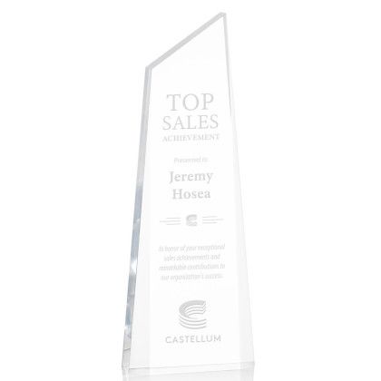 Custom 9" Clear Acrylic Hudson Award Custom 9" Clear Acrylic Hudson Award