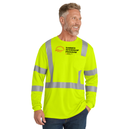 Custom CornerStone ANSI 107 Class 3 Mesh Long Sleeve Tee - Safety yellow Custom CornerStone ANSI 107 Class 3 Mesh Long Sleeve Tee - Safety yellow