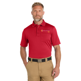 Custom CornerStone Select Snag-Proof Pocket Polo - Red