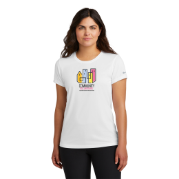 Custom Nike Women's Swoosh Sleeve RLegend Tee - White Custom Nike Women's Swoosh Sleeve RLegend Tee - White
