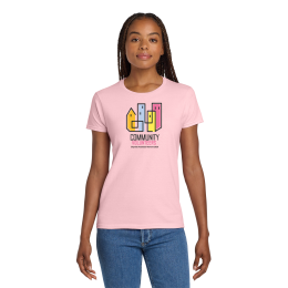 Custom Gildan Women's Ultra Cotton 100% US Cotton T-Shirt - Light Pink Custom Gildan Women's Ultra Cotton 100% US Cotton T-Shirt - Light Pink