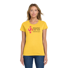 Custom Gildan Women's Heavy Cotton 100% Cotton T-Shirt - Daisy Custom Gildan Women's Heavy Cotton 100% Cotton T-Shirt - Daisy