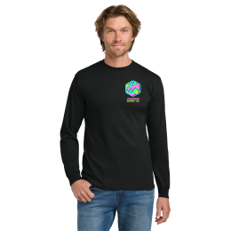 Custom Gildan - Heavy Cotton 100% Cotton Long Sleeve T-Shirt - Black Custom Gildan - Heavy Cotton 100% Cotton Long Sleeve T-Shirt - Black