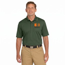 Custom CornerStone Full Color Select Snag-Proof Polo - Dark Green - On Model