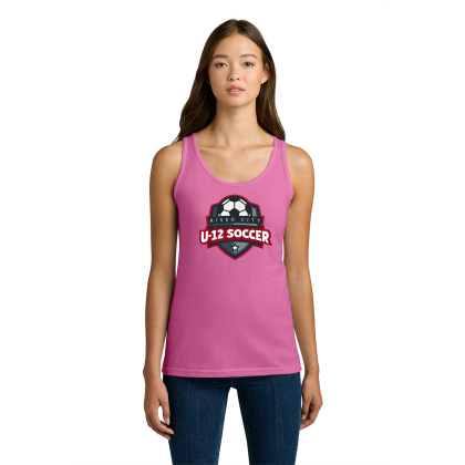 Custom Gildan Full Color Softstyle Junior Fit Tank Top - Azalea