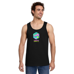 Custom Gildan Full Color Softstyle Tank Top - Black Custom Gildan Full Color Softstyle Tank Top - Black