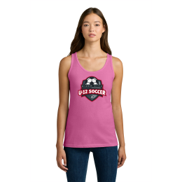 Custom Gildan Full Color Softstyle Junior Fit Tank Top - Azalea Custom Gildan Full Color Softstyle Junior Fit Tank Top - Azalea