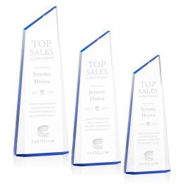 Custom 9" Blue Acrylic Hudson Award