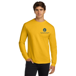 Custom Gildan Ultra Cotton Long Sleeve T-Shirt - Gold Custom Gildan Ultra Cotton Long Sleeve T-Shirt - Gold