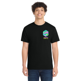 Custom Port & Company Full Color Cotton T-Shirt - Jet Black Custom Port & Company Full Color Cotton T-Shirt - Jet Black