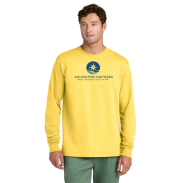 Custom Port & Company Long Sleeve Color Cotton T-Shirt - Yellow Custom Port & Company Long Sleeve Color Cotton T-Shirt - Yellow