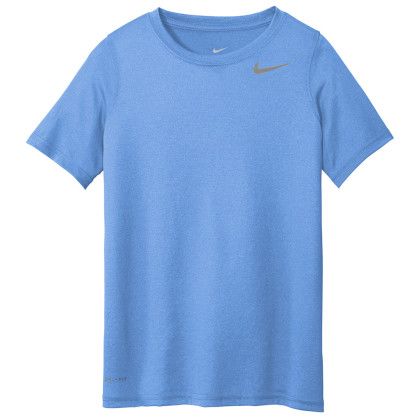 Custom Nike Full Color Youth Legend Tee - Valor blue