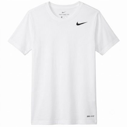 Custom Nike Full Color Youth Legend Tee - White