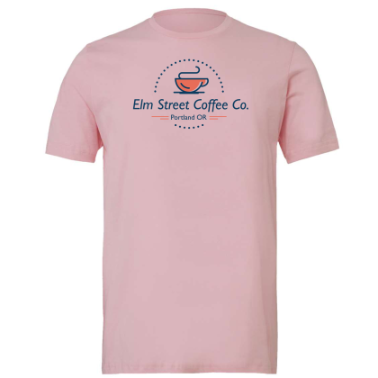 Custom Bella + Canvas Full Color Unisex Jersey Short Sleeve Tee - Pink Custom Bella + Canvas Full Color Unisex Jersey Short Sleeve Tee - Pink