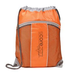 Custom Leader Drawstring Bag - Orange Custom Leader Drawstring Bag - Orange