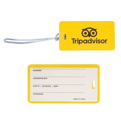 Custom Luggage Tag - Yellow Custom Luggage Tag - Yellow