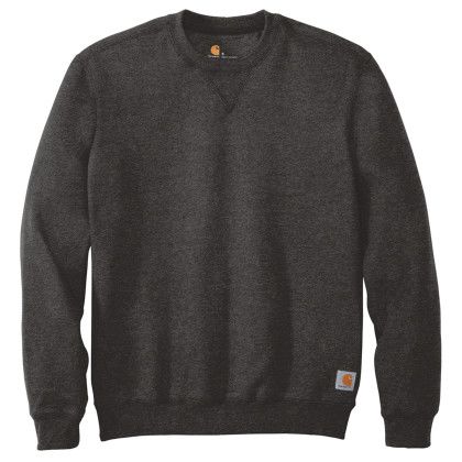 Custom Carhartt Midweight Crewneck Sweatshirt - Carbon Heather Custom Carhartt Midweight Crewneck Sweatshirt - Carbon Heather
