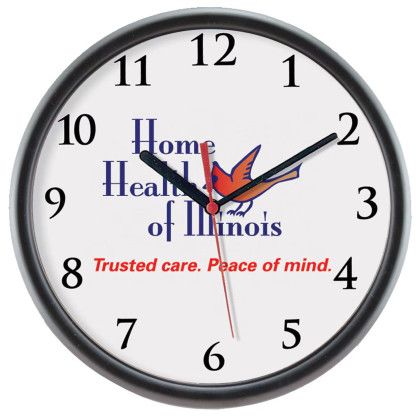Custom Logo Photo Wall Clock - Black Custom Logo Photo Wall Clock - Black