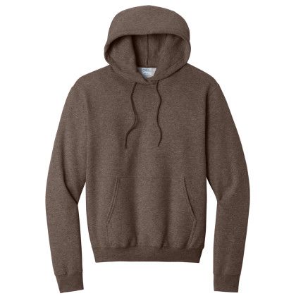 Custom Port & Company Full Color Core Fleece Pullover Hooded Sweatshirt - Heather dark chocolate brown Custom Port & Company Full Color Core Fleece Pullover Hooded Sweatshirt - Heather dark chocolate brown