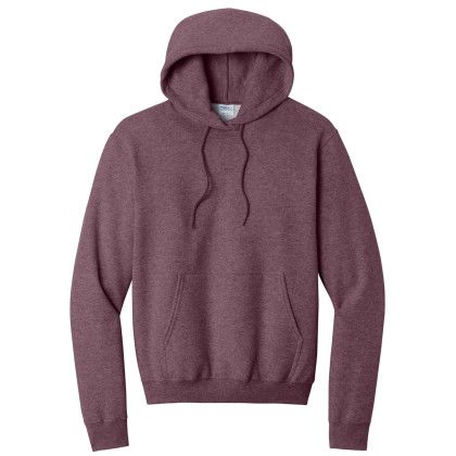 Custom Port & Company Full Color Core Fleece Pullover Hooded Sweatshirt - Heather athletic maroon red Custom Port & Company Full Color Core Fleece Pullover Hooded Sweatshirt - Heather athletic maroon red