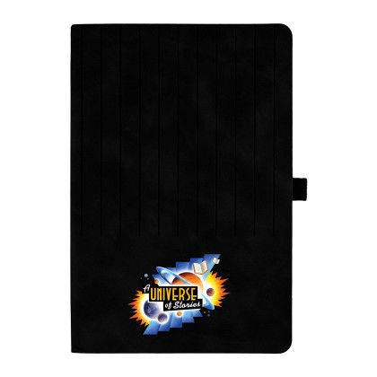Custom Striped Watermark Notebook - Back