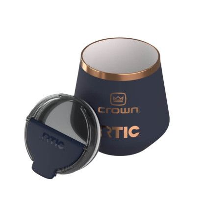 Custom RTIC Happy Hour Lowball Tumbler - Dark Midnight Dust - Open view