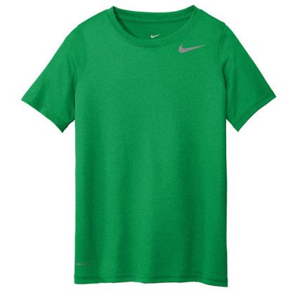 Custom Nike Full Color Youth Legend Tee - Apple Green