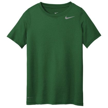 Custom Nike Full Color Youth Legend Tee - Gorge green