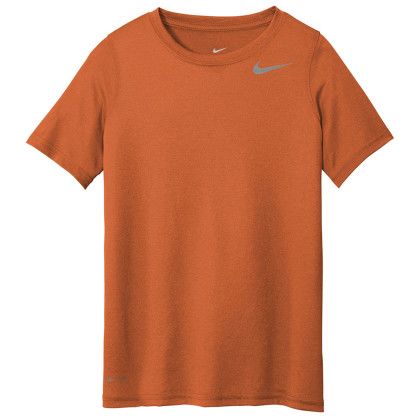 Custom Nike Full Color Youth Legend Tee - Desert orange