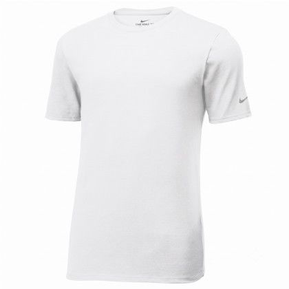 Custom Nike Dri-FIT Cotton/Poly Tee - White
