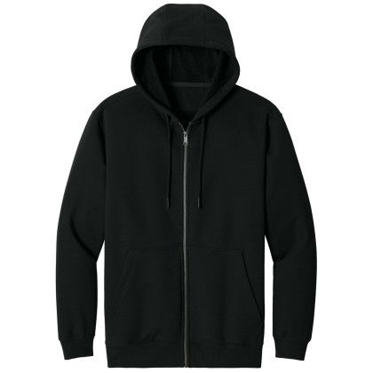 Custom CornerStone Tough Fleece Full-Zip Hoodie - Black