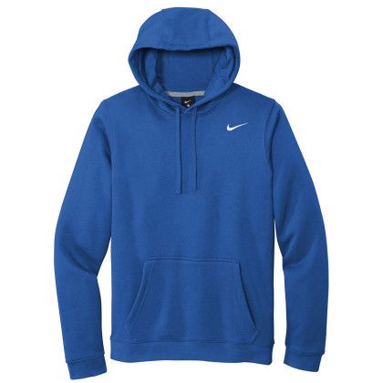 Custom Nike Full Color Club Fleece Pullover Hoodie - Royal
