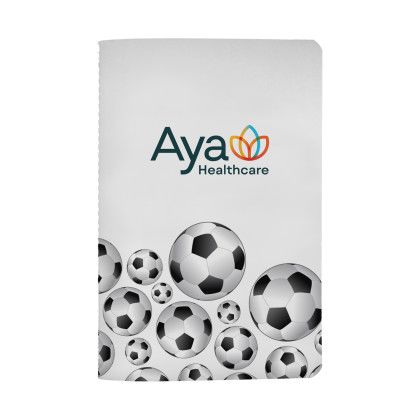 Custom 4" x 6" Sport Sewn Paper Cover Notebook - Design 2 Custom 4" x 6" Sport Sewn Paper Cover Notebook - Design 2