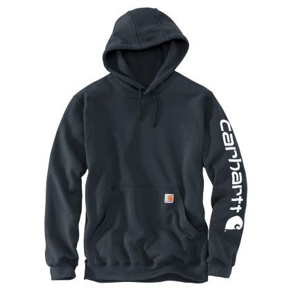 Custom Carhartt Full Color Midweight Hooded Logo Sweatshirt - Navy Custom Carhartt Full Color Midweight Hooded Logo Sweatshirt - Navy