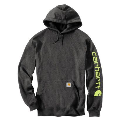 Custom Carhartt Full Color Midweight Hooded Logo Sweatshirt - Carbon Heather Custom Carhartt Full Color Midweight Hooded Logo Sweatshirt - Carbon Heather