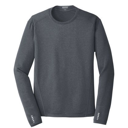 Custom OGIO Full Color Long Sleeve Pulse Crew - Gear Grey 