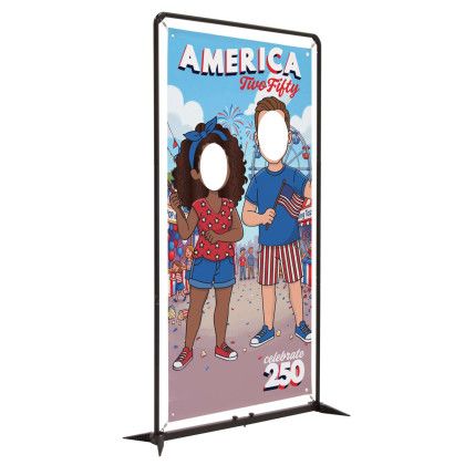 Custom 4.5' FrameWorx Double Face Cutout Kit (Single-Sided) - Side View Custom 4.5' FrameWorx Double Face Cutout Kit (Single-Sided) - Side View