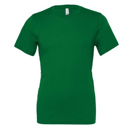 Custom Bella + Canvas Full Color Unisex Jersey Short Sleeve Tee - Kelly Green Front View Custom Bella + Canvas Full Color Unisex Jersey Short Sleeve Tee - Kelly Green Front View