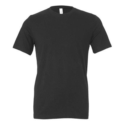 Custom Bella + Canvas Full Color Unisex Jersey Short Sleeve Tee - Dark Grey Front View Custom Bella + Canvas Full Color Unisex Jersey Short Sleeve Tee - Dark Grey Front View