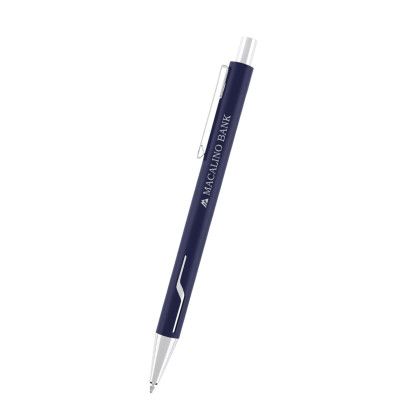 Custom Dalton Recycled Aluminum Pen - Navy Custom Dalton Recycled Aluminum Pen - Navy