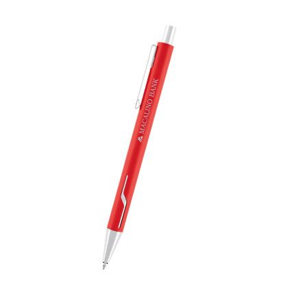 Custom Dalton Recycled Aluminum Pen - Red Custom Dalton Recycled Aluminum Pen - Red