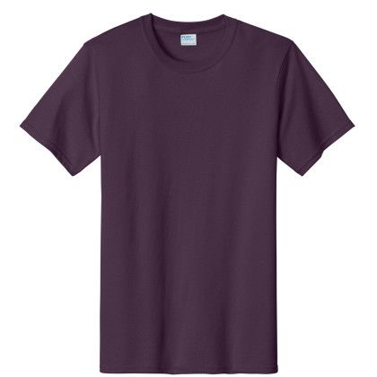 Custom Port & Company Full Color Essential Tee - Eggplant Custom Port & Company Full Color Essential Tee - Eggplant