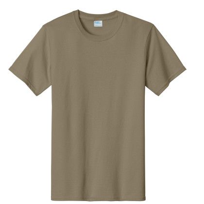 Custom Port & Company Full Color Essential Tee - Dusty brown Custom Port & Company Full Color Essential Tee - Dusty brown